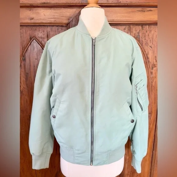 Rag & Bone Manstone Bomber Jacket sage green